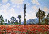 Field Canvas Paintings - Field of Poppies